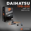 สายหัวเทียน DAIHATSU - HIJET S40 / 19901-87705 เครื่อง AB ตรงรุ่น - รหัส TPD-035 - TOP PERFORMANCE MADE IN JAPAN