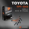 สายหัวเทียน TOYOTA COROLLA AE92 16V โดเรม่อน / เครื่อง 4AGE - TOP PERFORMANCE JAPAN TPT-043 - สายคอยล์ โตโยต้า โคโรล่า โคโรลล่า