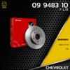 brembo จานเบรค หน้า CHEVROLET OPTRA 1.6 1.8 / STD ตรงรุ่น 09.9483.10 - จาน ดีส ดรัม เบรค เบรก เบรมโบ้ แท้ 100% เชฟโรเลต ออพตร้า